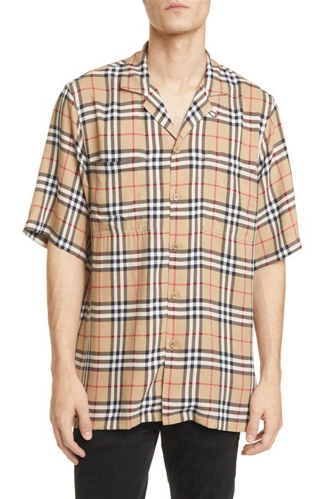 short sleeve burberry women shirt|burberry short sleeve button up.